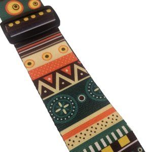 Colourful Neon Guitar Strap- Adjustable with Soft Leather.-Musicia…